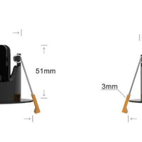 LED inbouwspot van LCB, 95mm, 5W, 420 lumen, 2700K warm wit, IP65, dimbaar, voor badkamer