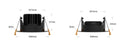 LED inbouwspot van LCB, 95mm, 5W, 420 lumen, 2700K warm wit, IP65, dimbaar, voor badkamer