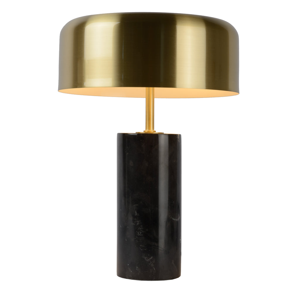 Lucide MIRASOL modern bordslampa Ø25cm Svart marmor metall, 3xG9 socklar, dimbar med strömbrytare på kabel, IP20