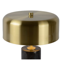 Lucide MIRASOL modern bordslampa Ø25cm Svart marmor metall, 3xG9 socklar, dimbar med strömbrytare på kabel, IP20