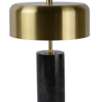 Lucide MIRASOL modern bordslampa Ø25cm Svart marmor metall, 3xG9 socklar, dimbar med strömbrytare på kabel, IP20