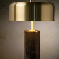 Lucide MIRASOL modern bordslampa Ø25cm Svart marmor metall, 3xG9 socklar, dimbar med strömbrytare på kabel, IP20
