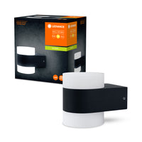 Ledvance ENDURA Style UpDown Puck LED Wandlamp 13W 3000K 980 lumen IP44 Donkergrijs Buiten