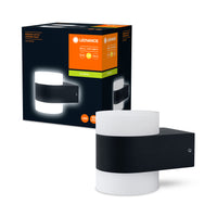 Ledvance ENDURA Style UpDown Puck LED Wandlamp 13W 3000K 980 lumen IP44 Donkergrijs Buiten