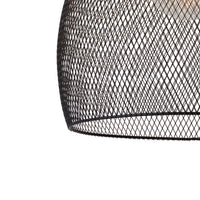 Lucide MESH hængelampe Sort Ø28cm 1xE27 moderne metal pendellampe IP20 højdejusterbar dæmpbar