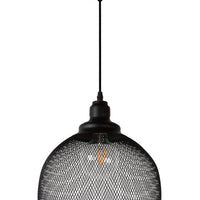 Lucide MESH hængelampe Sort Ø28cm 1xE27 moderne metal pendellampe IP20 højdejusterbar dæmpbar