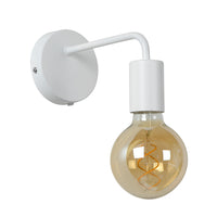 Lucide SCOTT wandlamp, 1xE27 fitting, 40W max, IP20, metalen behuizing, Mat Wit afwerking, vintage stijl