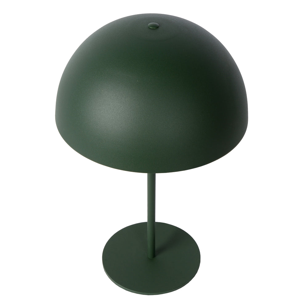 Lucide SIEMON table lamp Ø25cm modern Green steel, E14 fitting, IP20 indoor lighting with cord switch