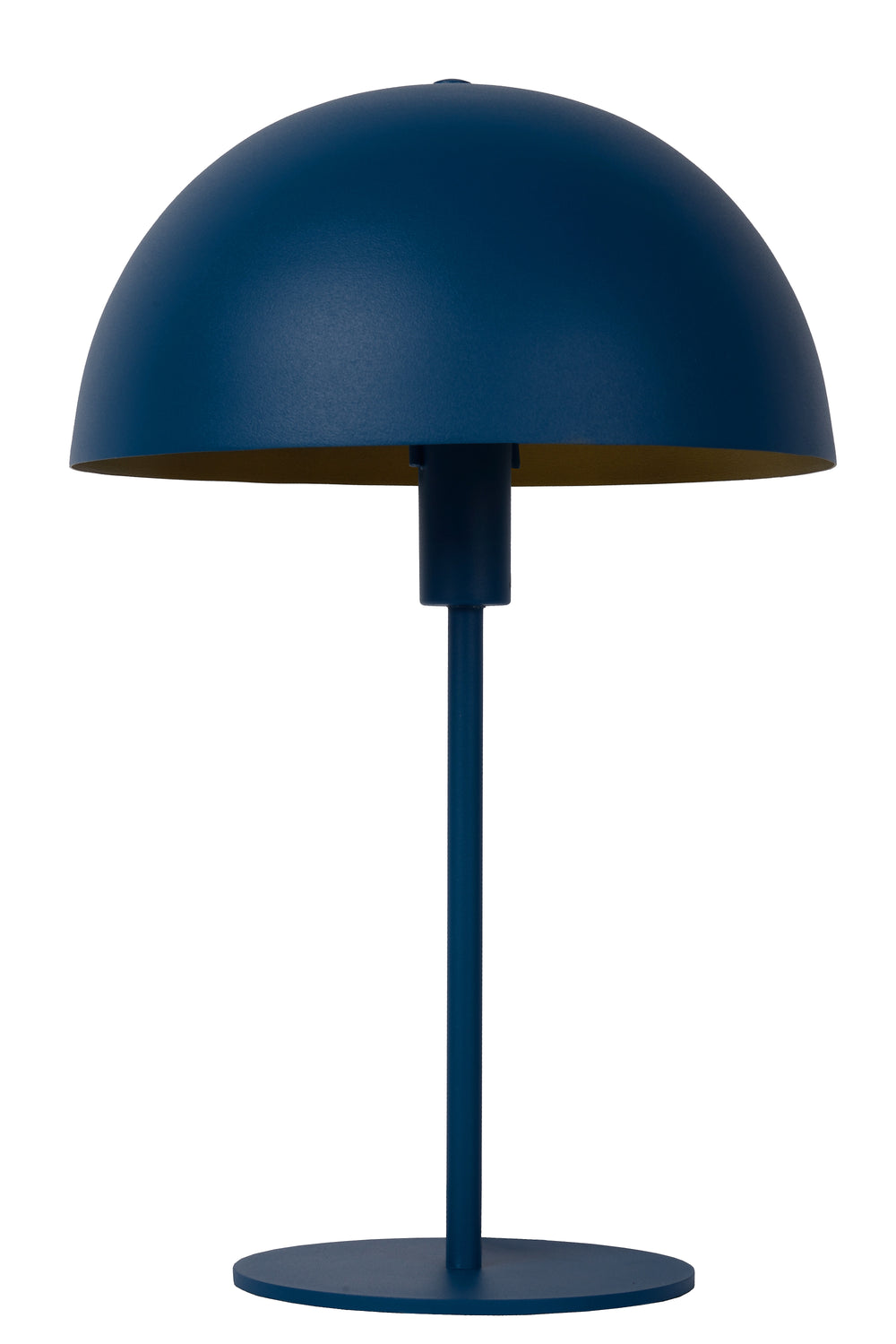 Lampe de table Lucide SIEMON Bleu, 1xE14, abat-jour en acier 25cm, design champignon moderne, usage intérieur IP20
