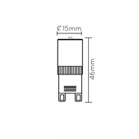 Lucide G9 LED-lamp Ø1,5cm dimbaar 2700K wit 3,5W 1x nuttige lumen CRI 80