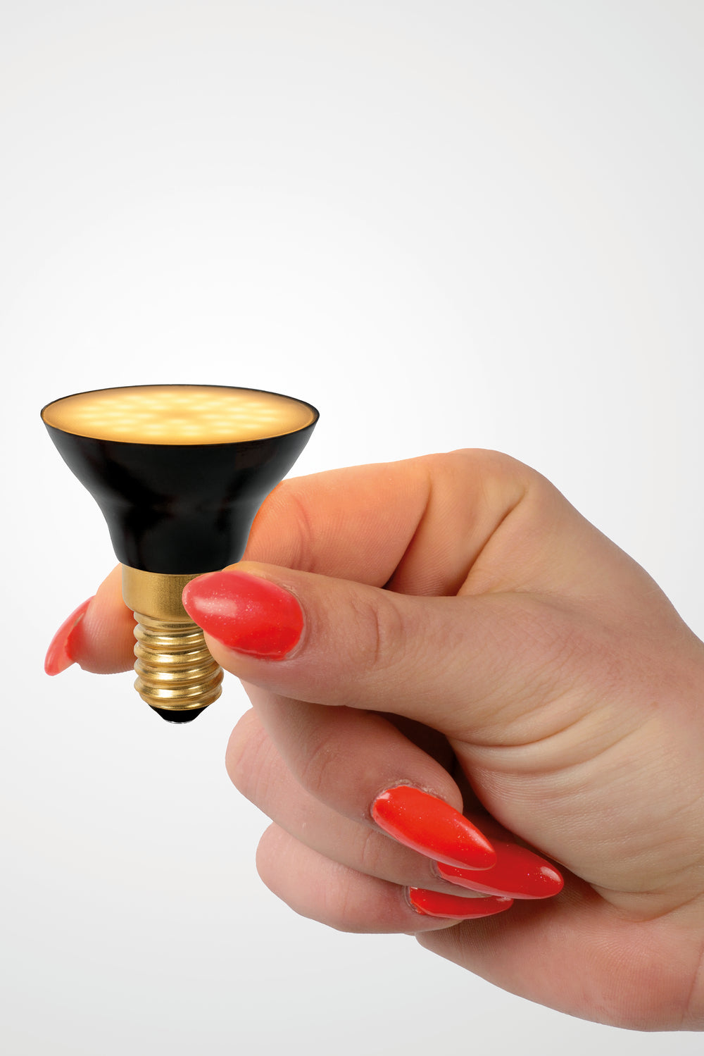 Lucide G45 LED-Lampe E14 5W 2700K 450 Lumen 3 StepDim Schwarz Matt IP20