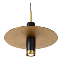 Lucide SELIN 35cm hanglamp zwart, 1xGU10, 220-240V LED, E27 fitting