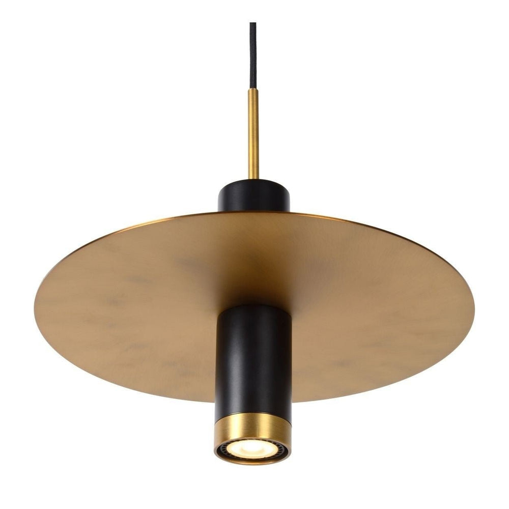 Lucide SELIN 35cm hanglamp zwart, 1xGU10, 220-240V LED, E27 fitting