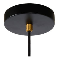 Lucide SELIN 35cm hanglamp zwart, 1xGU10, 220-240V LED, E27 fitting