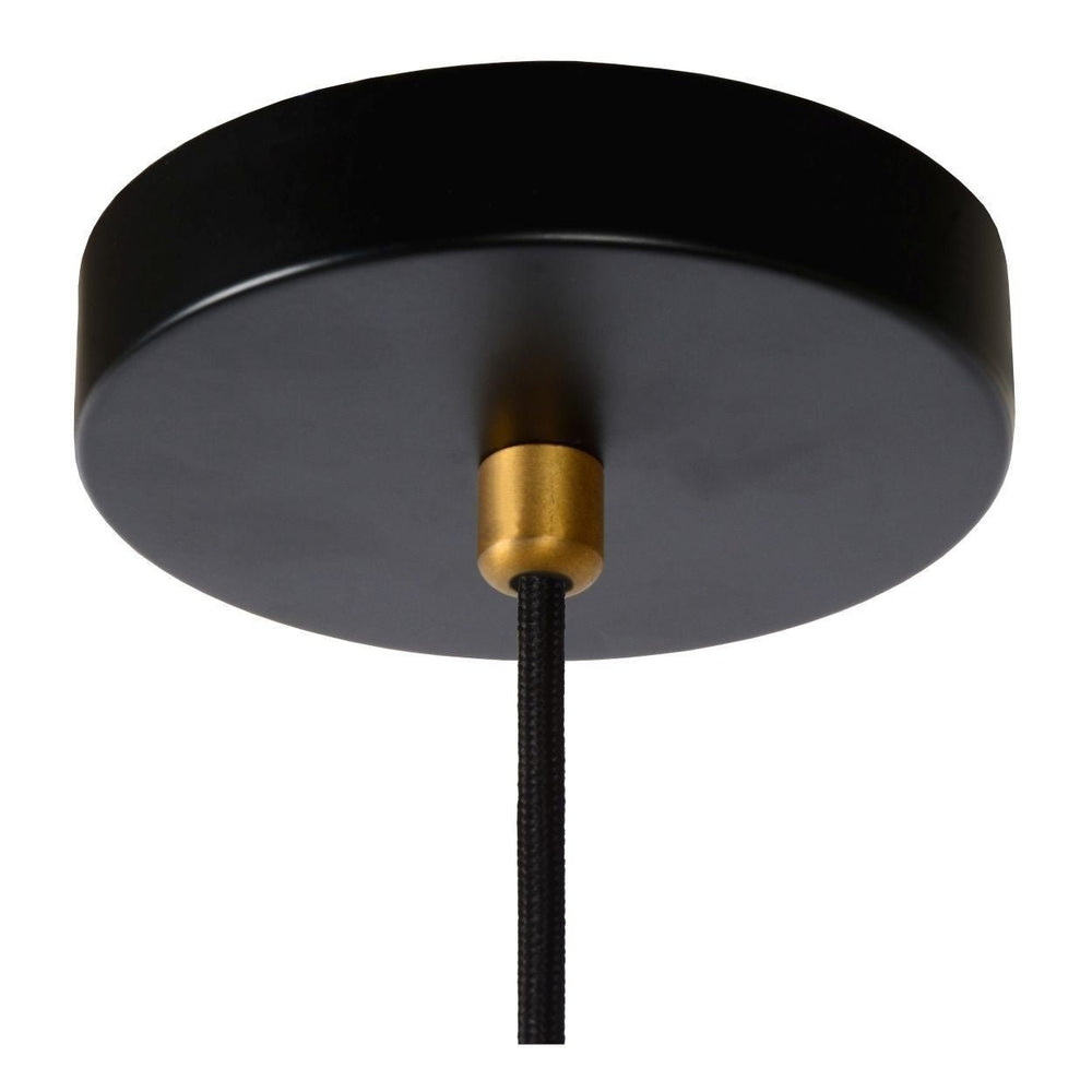 Lucide SELIN 35cm hanglamp zwart, 1xGU10, 220-240V LED, E27 fitting