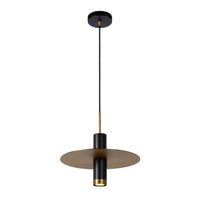 Lucide SELIN 35cm hanglamp zwart, 1xGU10, 220-240V LED, E27 fitting