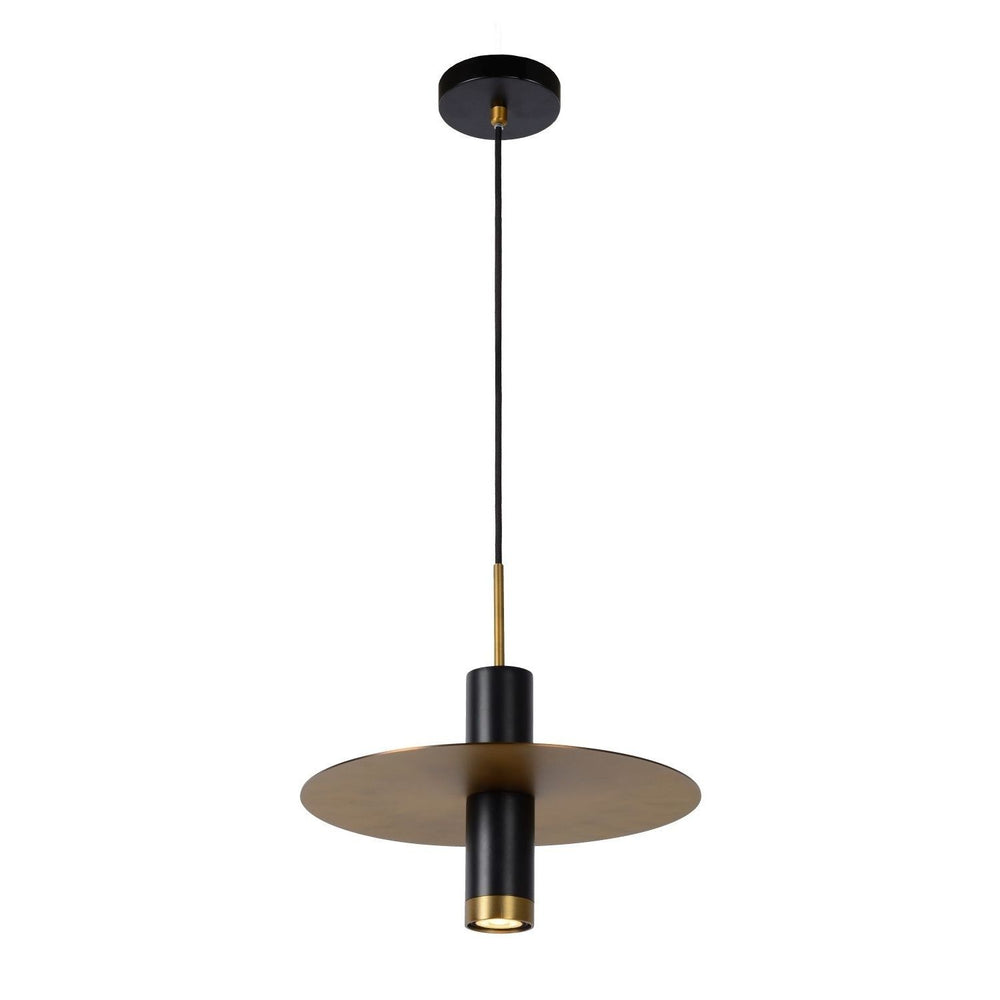 Lucide SELIN 35cm hanglamp zwart, 1xGU10, 220-240V LED, E27 fitting