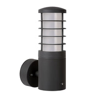Lucide solide buitenmuurlamp Ø9cm E27 IP54 antraciet LED