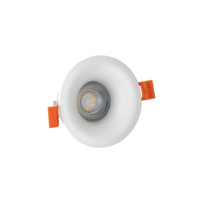 Spectrum LED GU10 Einbaustrahler Weiß Japandi rund 85MM IP20 250V Aluminiumgehäuse 75MM Ausschnitt