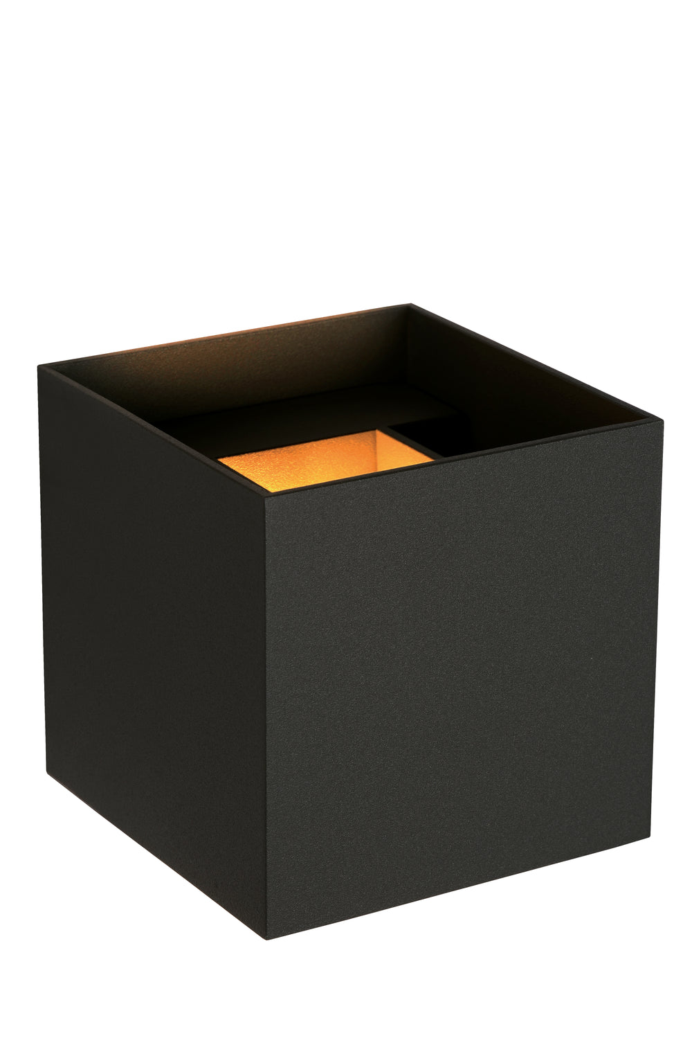 Lucide AXI LED vägglampa, 2x7W 2700K, IP54, justerbar ljusvinkel, svart aluminium, modern badrumsbelysning