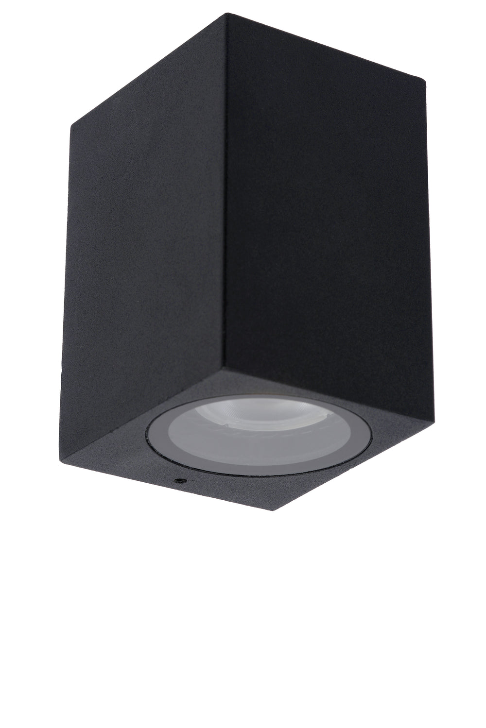 Lucide ZARO buiten binnen wandlamp, 1xGU10, IP44 Zwart aluminium vierkant design, 220-240V, moderne stijl