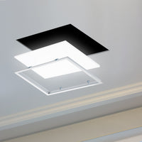 LCB LED panellist ramme 30x30cm indbygget montering, Hvid aluminium, IP20, 220-240V, CE RoHS
