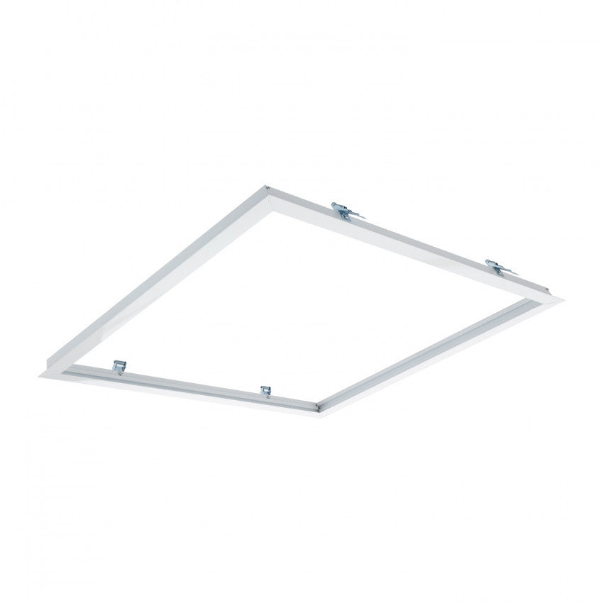 Cadre pour panneau LED LCB 30x30cm encastré, Aluminium blanc, IP20, 220-240V, CE RoHS