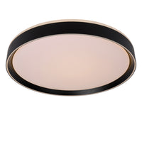 Lucide NURIA Plafonnier LED 36W 2700K 3-Niveaux Dim rond Ø50cm Noir moderne IP20