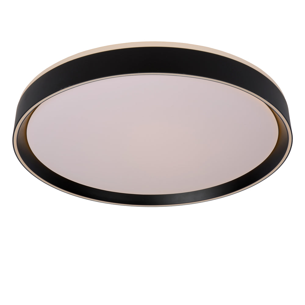Lucide NURIA Plafonnier LED 36W 2700K 3-Niveaux Dim rond Ø50cm Noir moderne IP20