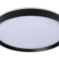 Lucide NURIA Plafonnier LED 36W 2700K 3-Niveaux Dim rond Ø50cm Noir moderne IP20