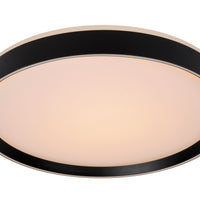 Lucide NURIA Plafonnier LED 36W 2700K 3-Niveaux Dim rond Ø50cm Noir moderne IP20