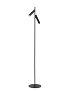 Lucide PHILON LED läslampa, 2x4.5W 3000K dimbar med touchkontroll, 220-240V, IP20, Svart, 140cm