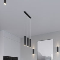 Lampada a sospensione LED Aigostar Nera LOOPEZ 2xGU10 portalampada, corpo in alluminio, 220-240V, IP20, CE RoHS