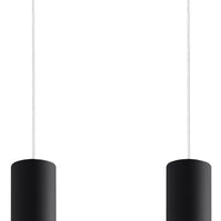 Lampada a sospensione LED Aigostar Nera LOOPEZ 2xGU10 portalampada, corpo in alluminio, 220-240V, IP20, CE RoHS