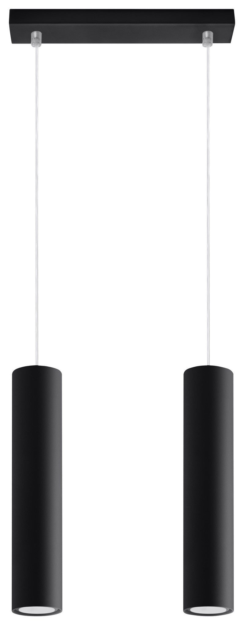 Lampada a sospensione LED Aigostar Nera LOOPEZ 2xGU10 portalampada, corpo in alluminio, 220-240V, IP20, CE RoHS