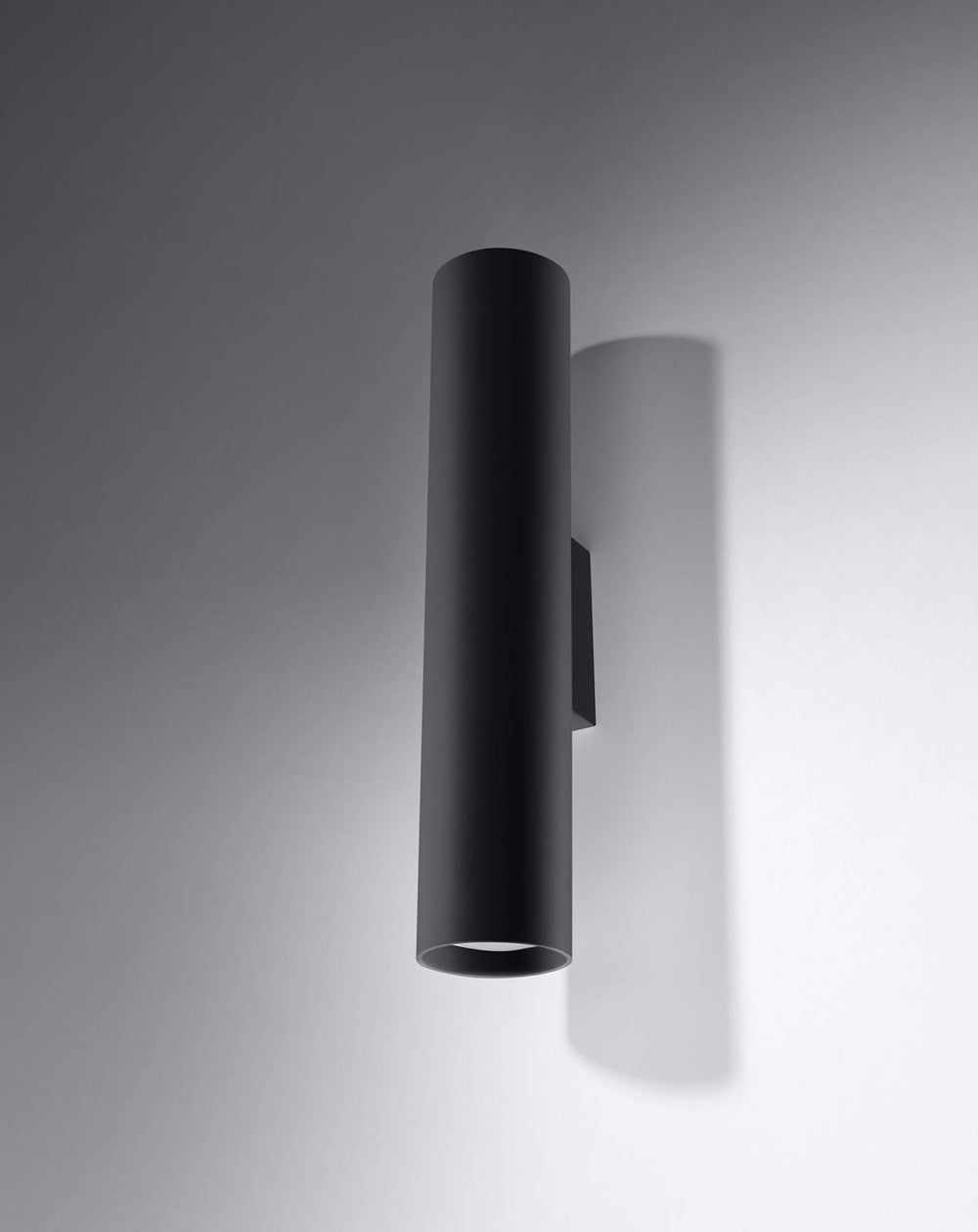Aigostar LED vägglampa Svart LOOPEZ med 1x GU10-sockel IP20 aluminiumhölje CE RoHS