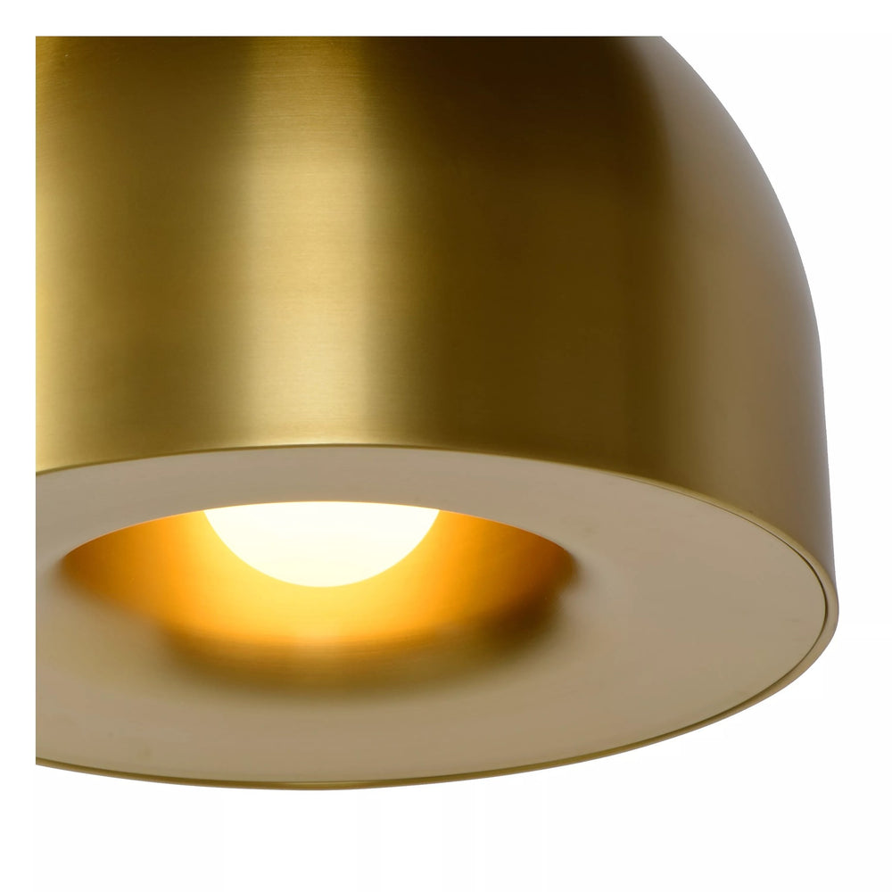 Lucide AKRON pendellampe Ø50cm, E27 fatning, Mat guld messing finish, IP20, aluminium, CE RoHS