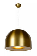 Lucide AKRON pendellampe Ø50cm, E27 fatning, Mat guld messing finish, IP20, aluminium, CE RoHS