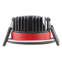 Ledvance brandklassad infälld LED-spotlight 8W 3000K dimbar IP65 Svart 90CRI 36° spridning