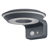 Ledvance Endura Style solare GLOW Sensore da Parete LED 3.6W 3000K IP44 Grigio Scuro Lampada da Esterno