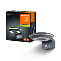 Ledvance Endura Style solare GLOW Sensore da Parete LED 3.6W 3000K IP44 Grigio Scuro Lampada da Esterno