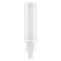 led pl-c dulux hf & ac mains v 6w 600 lumens utiles 3000k g24q-1 remplace 13w