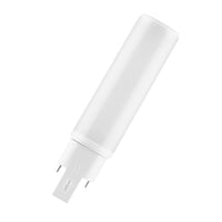led pl-c dulux hf & ac mains v 6w 600 lumens utiles 3000k g24q-1 remplace 13w