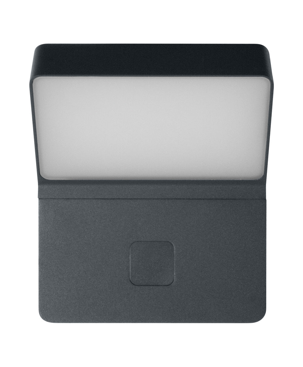 Ledvance ENDURA STYLE Luz de Pared LED 12W 3000K 750 lúmenes IP44 Gris Oscuro Exterior Montaje en Superficie
