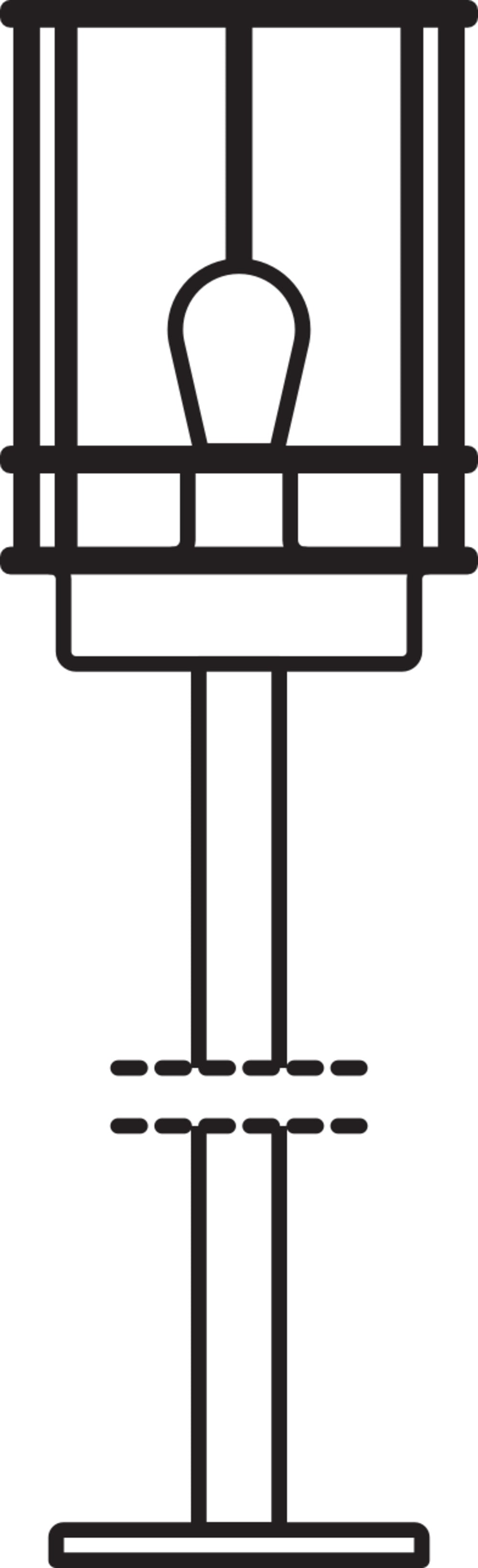 Ledvance ENDURA Classic Post 80cm E27 Lampada da percorso LED da esterno in acciaio inox IP44