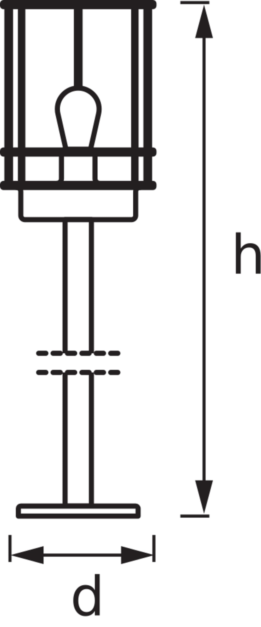Ledvance ENDURA Classic Post 80cm E27 Lampada da percorso LED da esterno in acciaio inox IP44