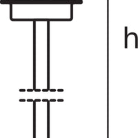 Ledvance ENDURA Classic Post 80cm E27 Lampe de chemin extérieure en acier inoxydable LED IP44