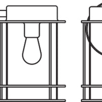 Ledvance ENDURA Classic Post Down E27 utomhus vägglampa Rostfritt stål Glas IP44 220-240V 60W max