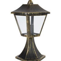 Ledvance ENDURA Classic Tradition Farol Exterior 33cm E27 Negro/Oro IP44 Aluminio Fundido a Presión