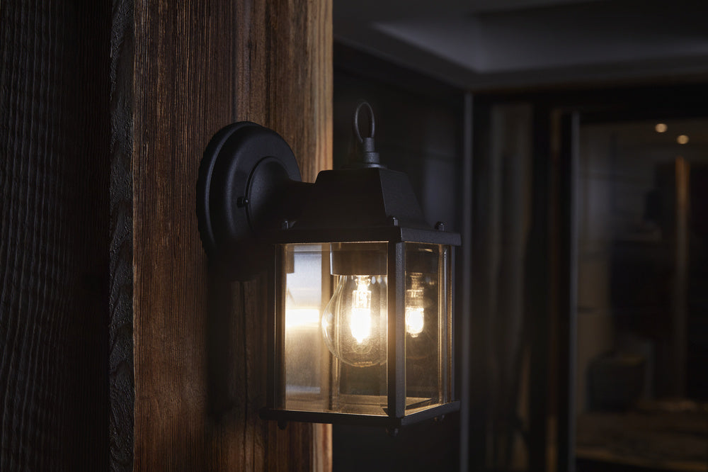 Ledvance ENDURA Classic Lantern Square S E27 applique da esterno Nero IP43 in alluminio pressofuso